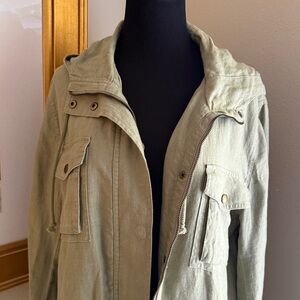 Lauren Ralph Lauren 100% Linen Field Jacket
